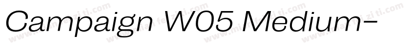 Campaign W05 Medium字体转换